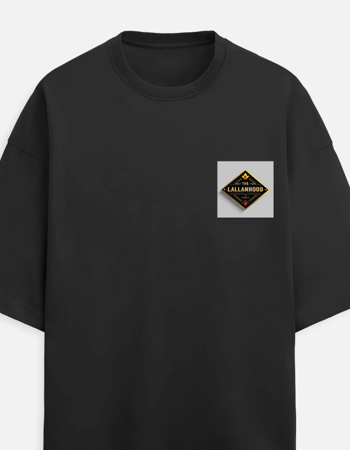 Lallanhood Premium Terry Oversized T-shirt – Unisex Fit 100% cotton ” ✅